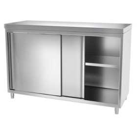 Meuble bas inox portes coulissantes 1400 x 700 x 850