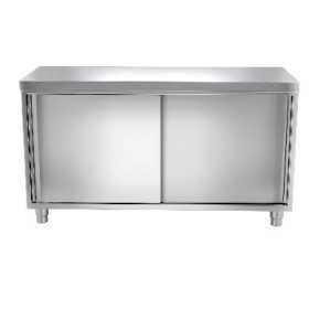 Meuble bas inox portes coulissantes 1600 x 700 x 850