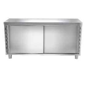 Meuble bas inox portes coulissantes 2000 x 700 x 850