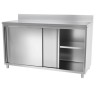 Meuble bas inox portes coulissantes 1600 x 600 x 850