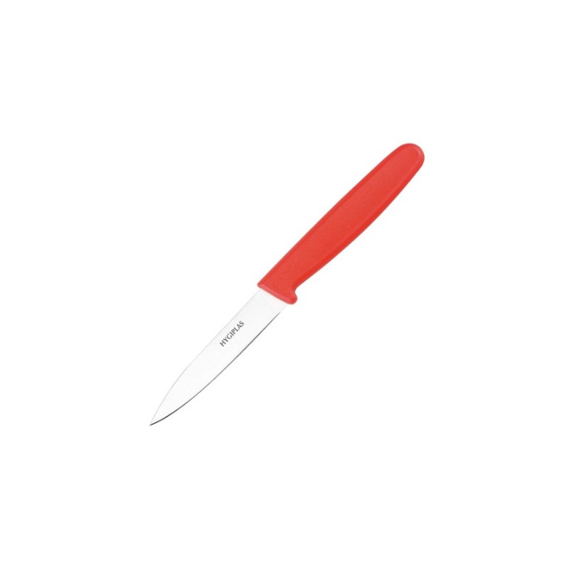 Couteau d'office Hygiplas rouge 75mm