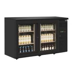 Arrière-bar réfrigéré POLAR- 2 portes vitrées battantes - 350 litres - Garantie 2 ans - Classe N