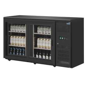 Arrière-bar réfrigéré POLAR- 2 portes vitrées battantes - 350 litres - Garantie 2 ans - Classe N