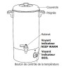 Chauffe-eau - Inox - 20 L.