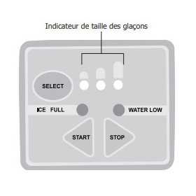 Machine à glaçons manuelle - 15 kg / h - Avec réservoir