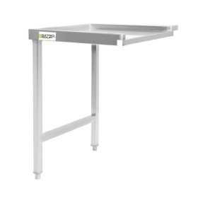 Plonge lave-vaisselle inox 1 bac - 1400 x 700 mm égouttoir droit / GOLDINOX