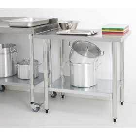 Table inox centrale - AISI 430 - 1000 (L) x 600 (P) x 900 (H) mm