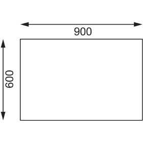 Table de découpe - AISI 201 - 900 (L) x 600 (P) x 900 (H) mm