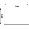 Table de découpe - AISI 201 - 900 (L) x 600 (P) x 900 (H) mm
