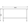 Table inox - 1800 (L) x 900 (P) x 900 (H) mm