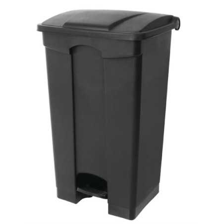 Poubelle à pédale - Noire - 87 L.