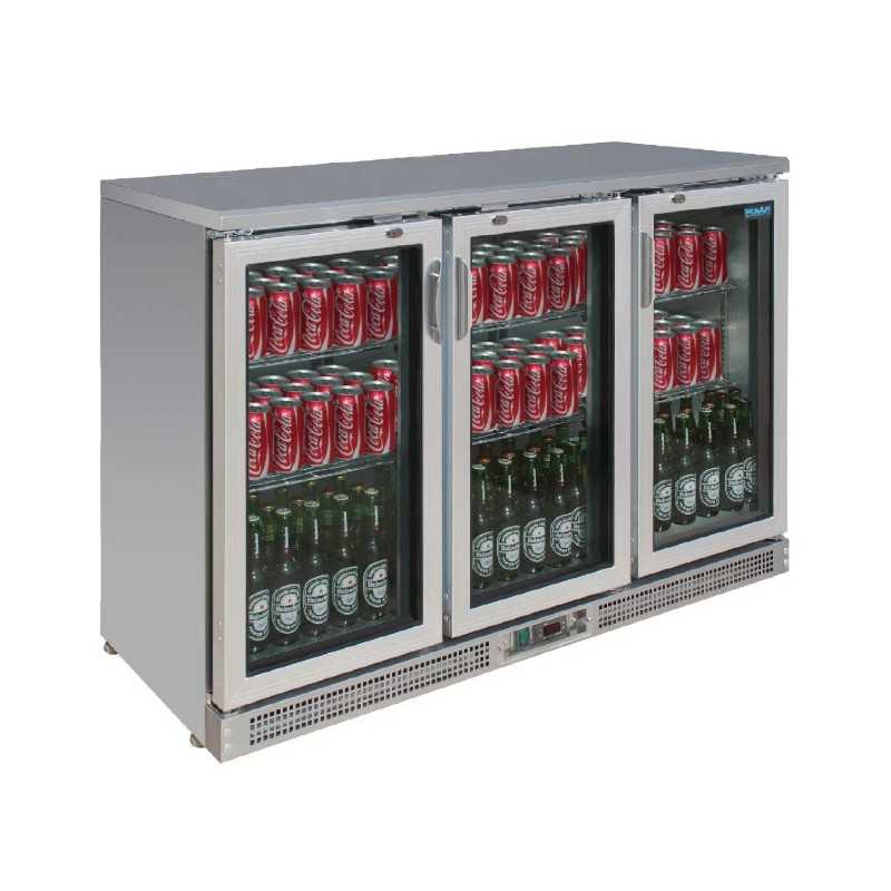 Arrière-bar réfrigéré POLAR - 3 portes vitrées battantes - INOX - 335 litres - Garantie 2 ans - Classe N Arrière-bar réfrigéré POLAR - 3 portes vitrées battantes - INOX - 335 litres - Garantie 2 ans - Classe N