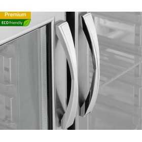 Arrière-bar réfrigéré - 2 portes battantes - INOX - 325 litres - Classe N