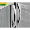 Arrière-bar réfrigéré - 2 portes battantes - INOX - 325 litres - Classe N