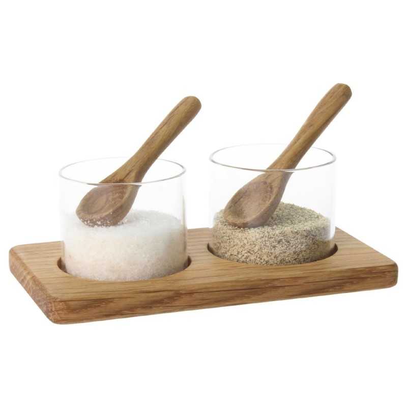 Equipement professionnel cuisine - %category_name% : Pots sel et poivre -  Verre et bois