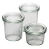 Verrine - 80ml - Lot de 12 - Couvercle en verre