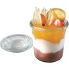 Verrine - 160ml - Lot de 12 - Couvercle en verre