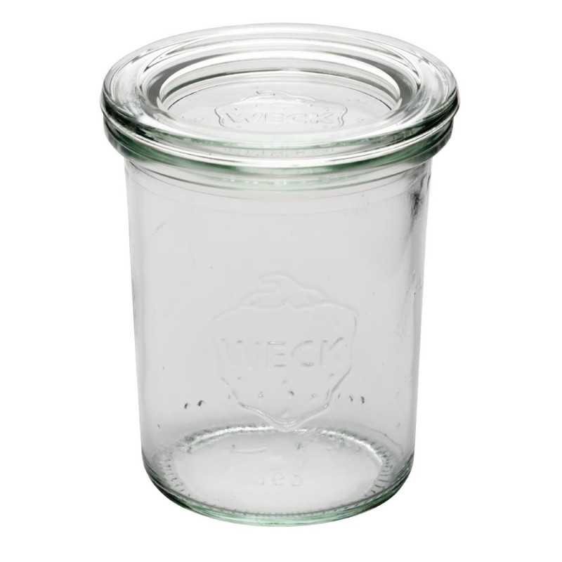 Verrine - 160ml - Lot de 12 - Couvercle en verre