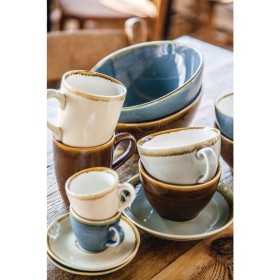 Soucoupes pour tasse à expresso - Couleur sable / beige - Pour GP328 - Olympia Kiln - Lot de 6