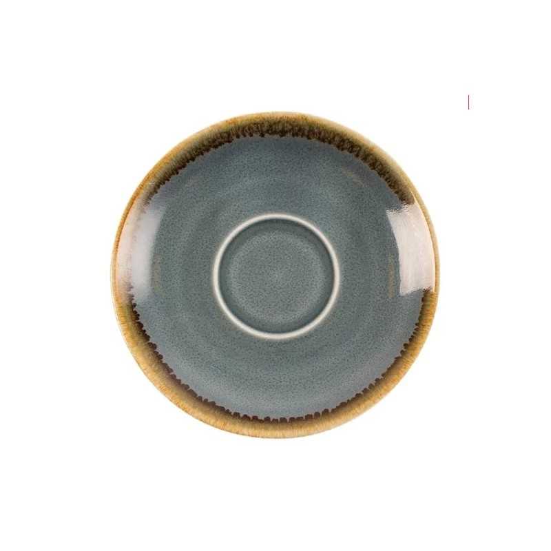 Soucoupes pour tasse à expresso - Couleur océan - Pour GP344 - Olympia Kiln - Lot de 6