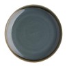 Assiettes rondes & plates - 230 mm - Couleur océan - Kiln Olympia - Lot de 6