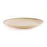 Assiettes rondes & plates - 280 mm - Couleur sable / beige - Kiln Olympia - Lot de 4