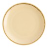 Assiettes rondes & plates - 280 mm - Couleur sable / beige - Kiln Olympia - Lot de 4
