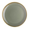 Assiettes rondes & plates - 230 mm - Couleur mousse / vert clair - Kiln Olympia - Lot de 6