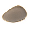 Assiettes triangulaire - 165 mm - Couleur grise - Kiln Olympia - Lot de 6