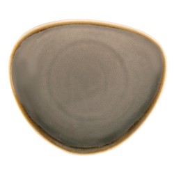 Assiettes triangulaire - 165 mm - Couleur grise - Kiln Olympia - Lot de 6