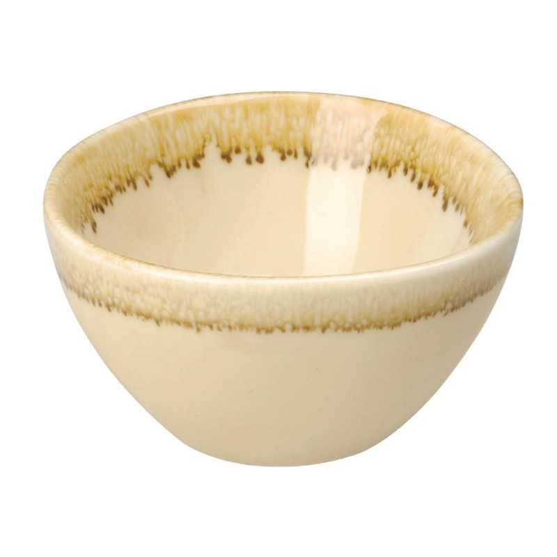Pots à sauce - 68 mm - Couleur sable / beige - Kiln Olympia - Lot de 12