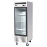 Armoire réfrigérée vitrée positive inox - 610 L