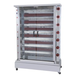 Rôtissoire performance - Moteur par broche - Gaz - 8 broches/40 poulets - FECA