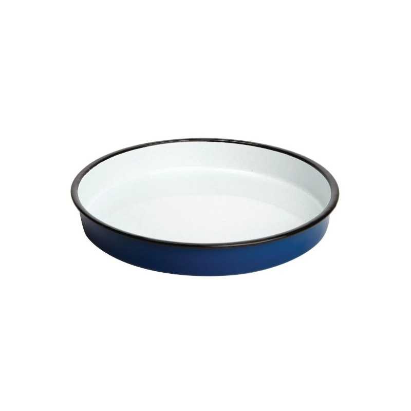 Plat de service - Acier émaillé - 320 mm - Olympia Enamel