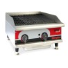 Grill charcoal gaz avec radiants - largeur 610mm