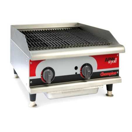 Grill charcoal gaz aux pierres de lave - largeur 610mm