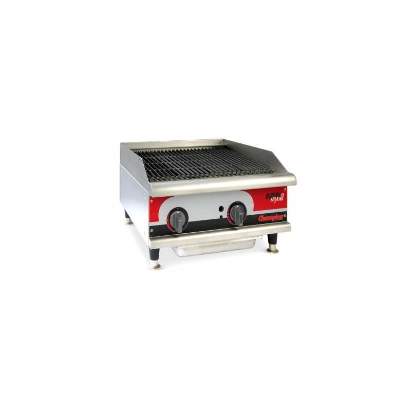 Grill charcoal gaz aux pierres de lave - largeur 610mm