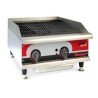 Grill charcoal gaz aux pierres de lave - largeur 1220mm