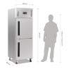 Armoire réfrigérée 2 portillons GN 2/1 négative 600L - POLAR