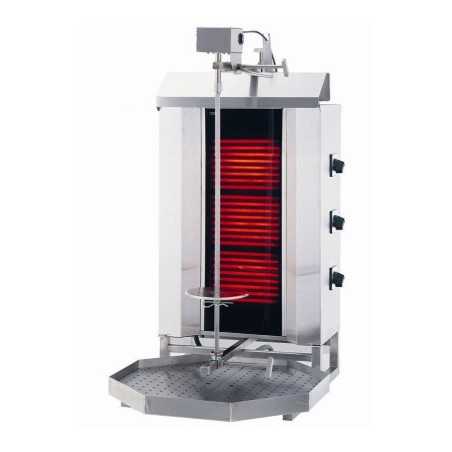 Machine à kebab électrique - 3 brûleurs / 40 kg max. - qualité Allemande