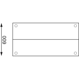 Table inox avec 2 étagères supérieures - AISI 430 - 1800 (L) x 600 (P) x 1500 (H) mm