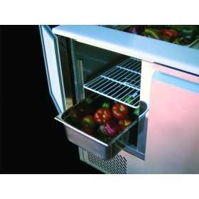 Saladette 3 portes avec - inox réfrigérée - Classe N -Afi Collin lucy