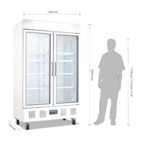 Armoire réfrigérée vitrée positive 944L - POLAR