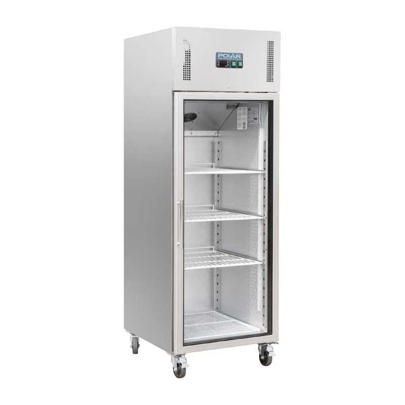 Armoire Positive Vitrée à Roulettes - 600L - POLAR Armoire Positive Vitrée à Roulettes - 600L - POLAR