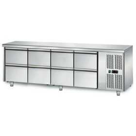 Table réfrigérée positive - 421 L / 8 tiroirs