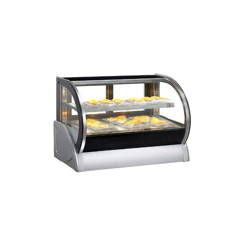 Vitrine chauffante - 224 L - 1500 x 550 x 790 mm - Garantie 1 an