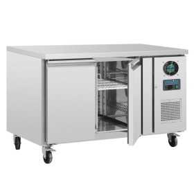 Table réfrigérée négative - GN 1/1 - Garantie 2 ans - 282 L. - 2 portes - 1360 (L) x 700 (P) mm - Classe N