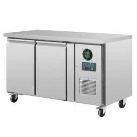 Table réfrigérée négative - GN 1/1 - Garantie 2 ans - 282 L. - 2 portes - 1360 (L) x 700 (P) mm - Classe N