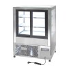 Vitrine réfrigérée positive - 290 L - 900 (L) x 750 (P) x 1200 (H) mm - Avec éclairage