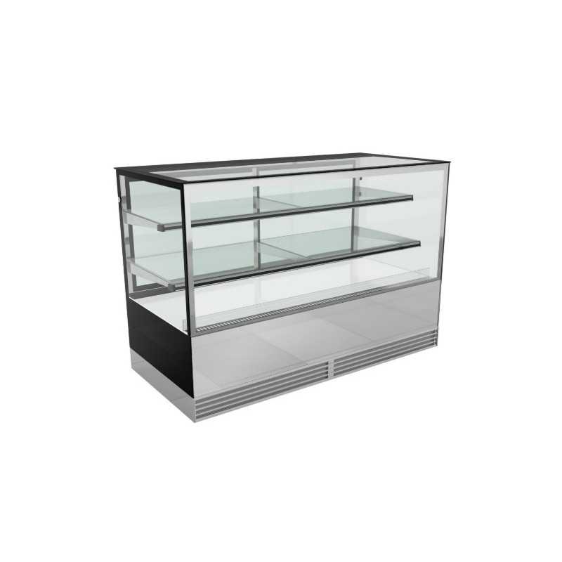 Vitrine réfrigérée positive - 1500 (L) x 730 (P) x 1200 (H) mm - Avec éclairage - Classe N